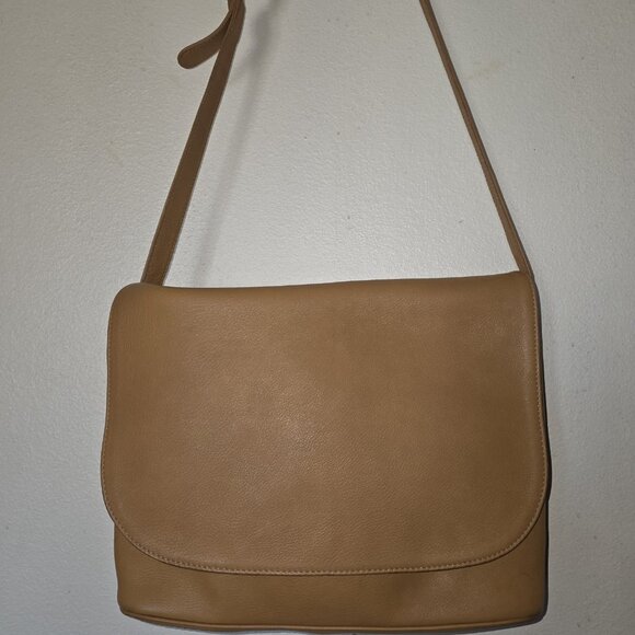 Rare Vintage COACH 4902 Crossbody Flap Bag Tan Pebbled Leather Auth USA - Picture 15 of 16